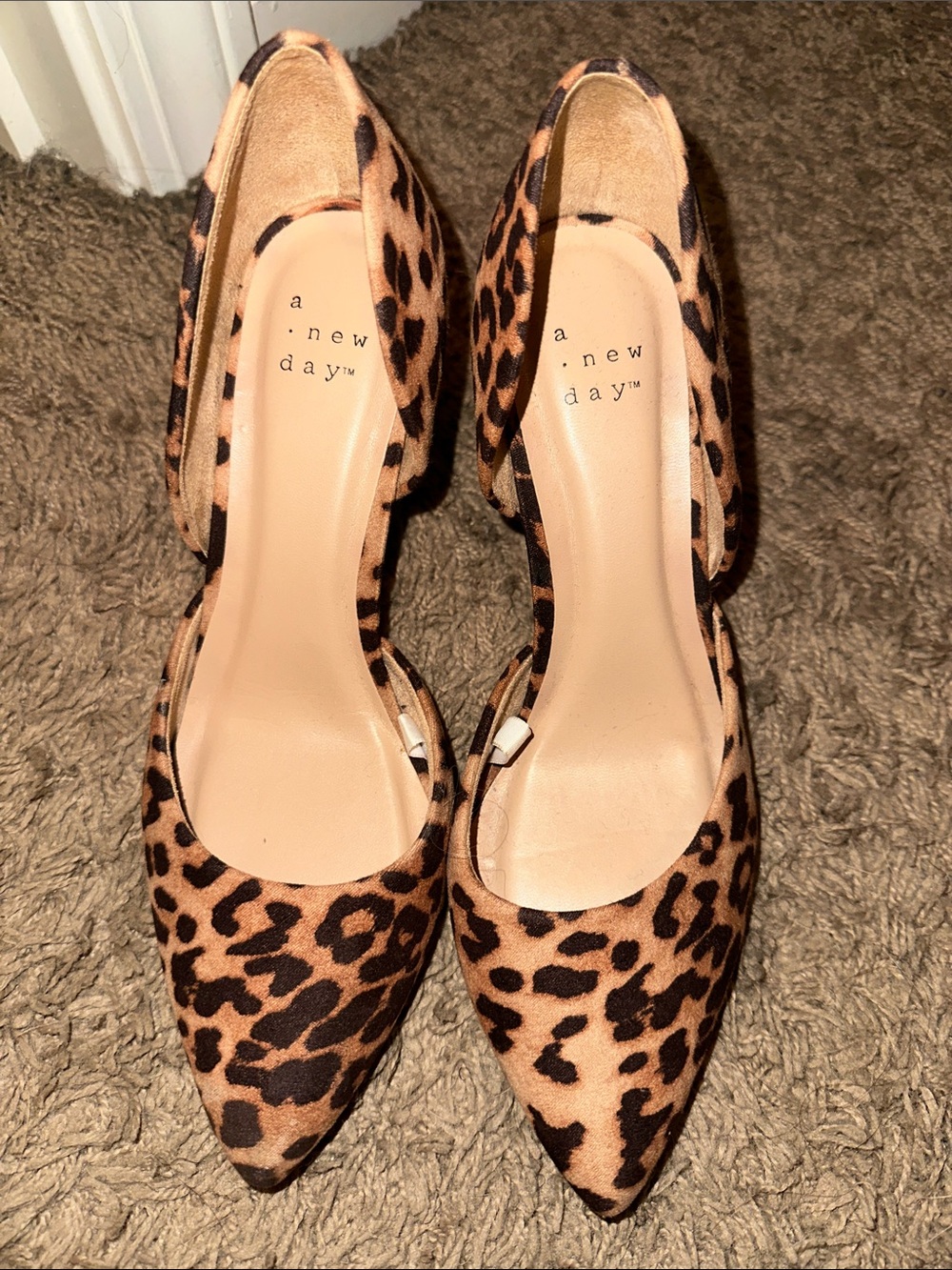 a new day Leopard Print D'Orsay Pointed-Toe Heels - Tan/Black